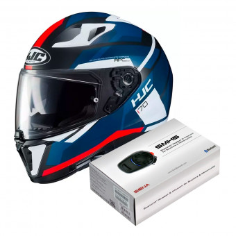 Integrale HJC i70 Elim MC1SF + Kit Bluetooth Sena SMH5 Solo