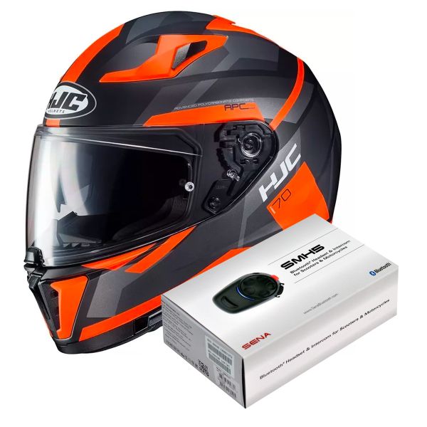 Integrale HJC i70 Elim MC6HSF + Kit Bluetooth Sena SMH5 Solo