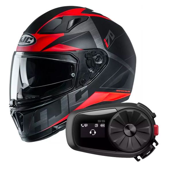 Integrale HJC I70 Eluma MC1SF + Kit Bluetooth Sena 5S Solo