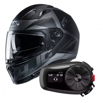Integrale HJC I70 Eluma MC5SF + Kit Bluetooth Sena 5S Solo