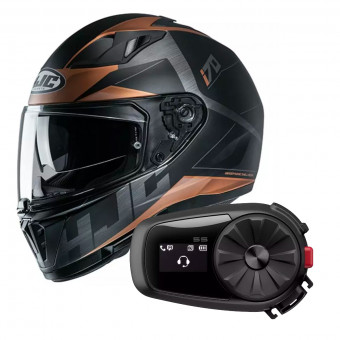 Integrale HJC I70 Eluma MC9SF + Kit Bluetooth Sena 5S Solo