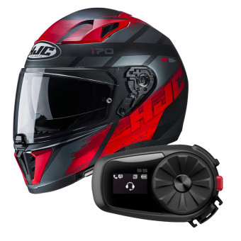 Integrale HJC i70 Reden MC1SF + Kit Bluetooth Sena 5S Solo