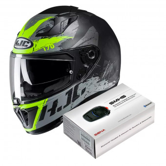 Integrale HJC i70 Rias MC4HSF + Kit Bluetooth Sena SMH5 Solo