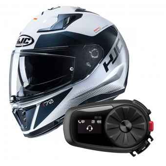 Integrale HJC I70 Tas MC10 + Kit Bluetooth Sena 5S Solo