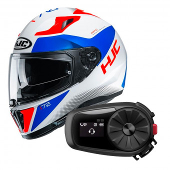 Integrale HJC I70 Tas MC26H + Kit Bluetooth Sena 5S Solo