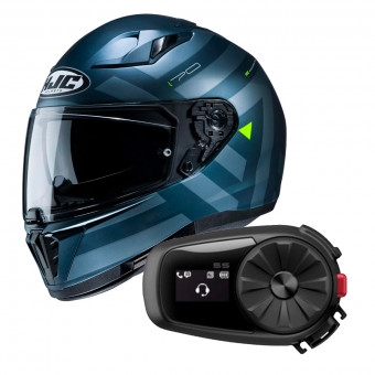 Integrale HJC i70 Watu MC4SF + Kit Bluetooth Sena 5S Solo