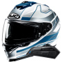 Casque Integrale HJC i71 Iorix MC2 + Kit Bluetooth Smart 11B