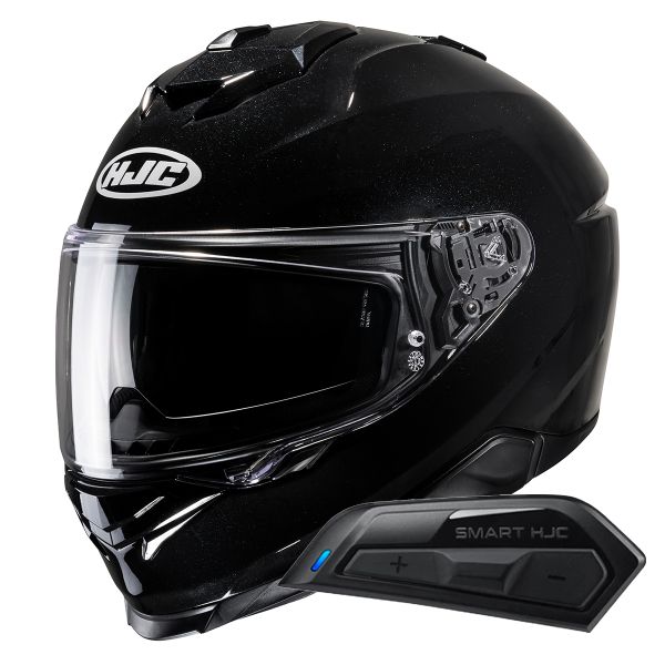 Integrale HJC i71 Metal Black + Kit Bluetooth Smart 11B