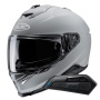 Casque Integrale HJC i71 N. Grey + Kit Bluetooth Smart 11B