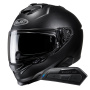 Casque Integrale HJC i71 Semi Flat Black + Kit Bluetooth Smart 11B