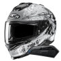 Casque Integrale HJC i71 Taurus MC10SF + Kit Bluetooth Smart 11B
