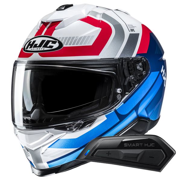 Integrale HJC i71 Viz MC21 + Kit Bluetooth Smart 11B