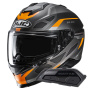 Casque Integrale HJC i71 Zest MC7SF + Kit Bluetooth Smart 21B