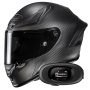 Casque Integrale HJC RPHA 1 V2 Carbon Matte Black + Kit bluetooth 5R Lite