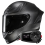 Casque Integrale HJC RPHA 1 V2 Carbon Matte Black + Kit Bluetooth 5S Solo