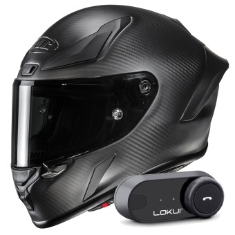 Casque Integrale HJC RPHA 1 V2 Carbon Matte Black + Kit Bluetooth Lokui K30 Casque Integrale HJC RPHA 1 V2 Carbon Matte Black + Kit Bluetooth Lokui K30