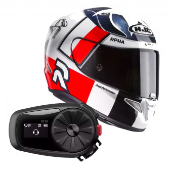 Integrale HJC RPHA 11 Ben Spies MC1 + Kit Bluetooth Sena 5S Solo
