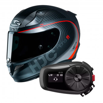 Integrale HJC RPHA 11 Bine MC1SF + Kit Bluetooth Sena 5S Solo