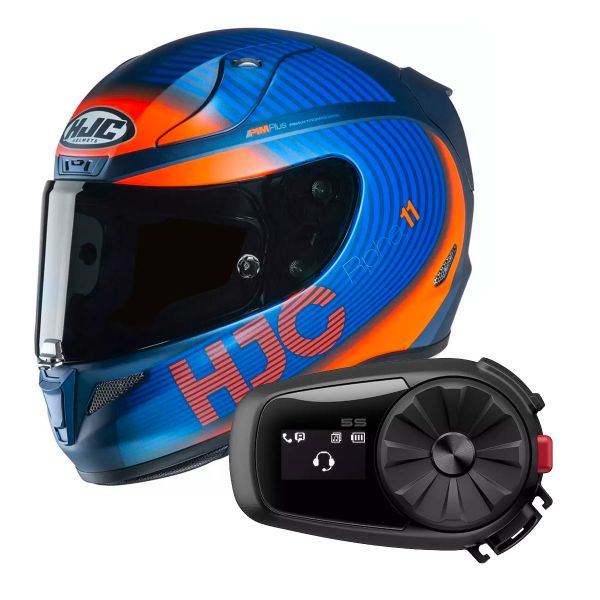 Integrale HJC RPHA 11 Bine MC27SF + Kit Bluetooth Sena 5S Solo