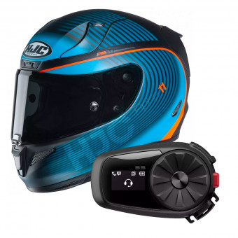 Integrale HJC RPHA 11 Bine MC46HSF + Kit Bluetooth Sena 5S Solo