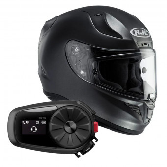 Integrale HJC RPHA 11 Black + Kit Bluetooth Sena 5S Solo