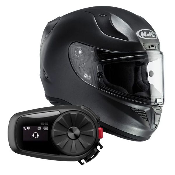 Integrale HJC RPHA 11 Black + Kit Bluetooth Sena 5S Solo