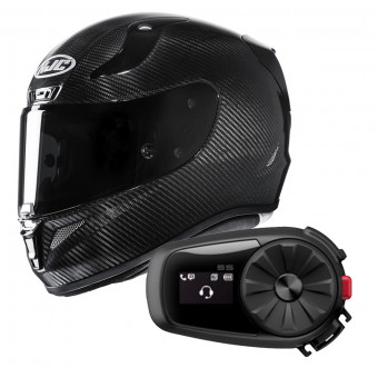Integrale HJC RPHA 11 Carbon Black + Kit Bluetooth Sena 5S Solo