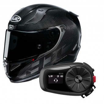 Integrale HJC RPHA 11 Carbon Bleer MC5 + Kit Bluetooth Sena 5S Solo