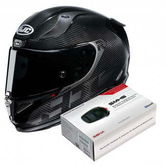 Integrale HJC RPHA 11 Carbon Bleer MC5 + Kit Bluetooth Sena SMH5