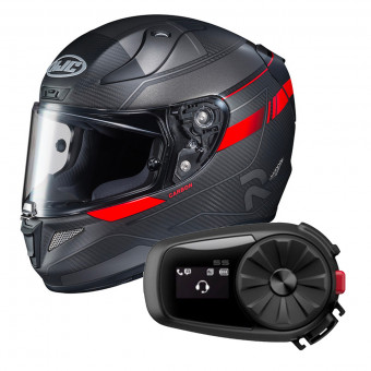 Integrale HJC RPHA 11 Carbon Nakri MC1SF + Kit Bluetooth Sena 5S Solo