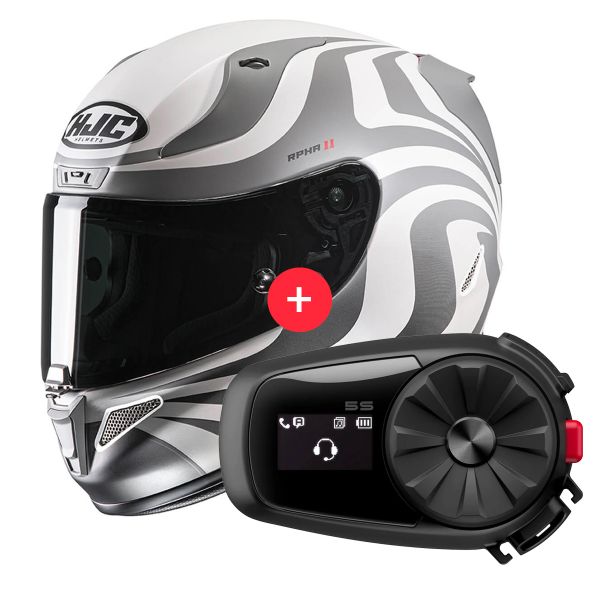 Integrale HJC RPHA 11 Eldon MC10SF + Kit Bluetooth 5S