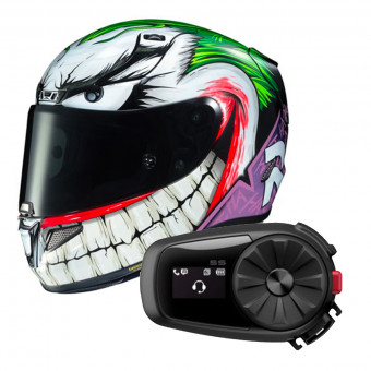 Integrale HJC RPHA 11 Joker DC Comics MC48 + Kit Bluetooth Sena 5S Solo