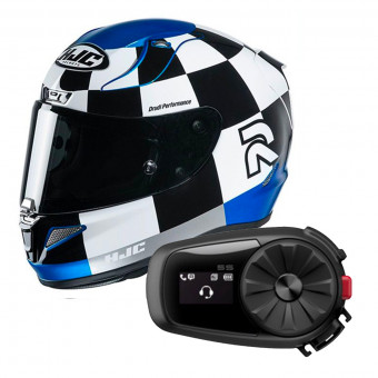 Integrale HJC RPHA 11 Misano MC2 + Kit Bluetooth Sena 5S Solo