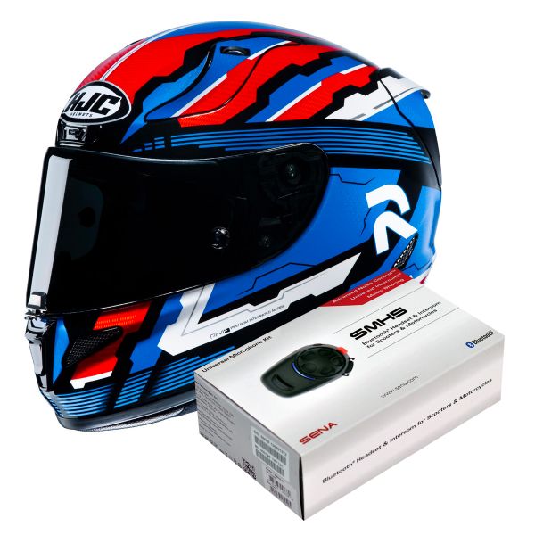 Integrale HJC RPHA 11 Stobon MC21 + Kit Bluetooth Sena SMH5