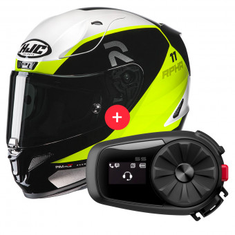 Integrale HJC RPHA 11 Texen MC3H + Kit Bluetooth 5S