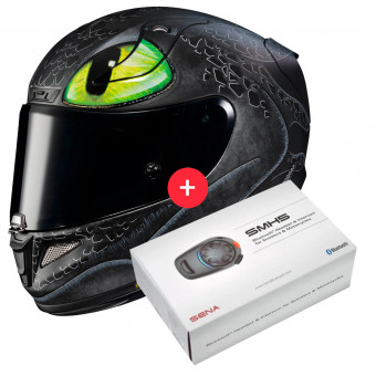 Integrale HJC RPHA 11 Toothless Universal + Kit Bluetooth SMH5
