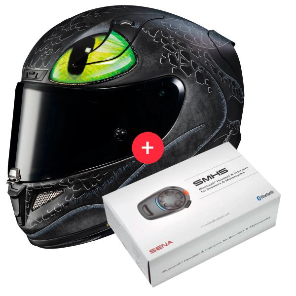 Integrale HJC RPHA 11 Toothless Universal + Kit Bluetooth SMH5