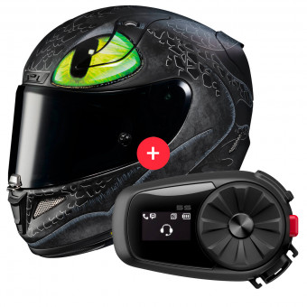 Integrale HJC RPHA 11 Toothless Universal + Kit Bluetooth 5S