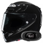 Casque Integrale HJC RPHA 12 Black + Kit bluetooth 5R Lite Solo