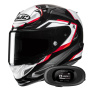 Casque Integrale HJC RPHA 12 Brels MC1 + Kit bluetooth 5R Lite