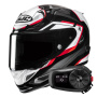 Casque Integrale HJC RPHA 12 Brels MC1 + Kit Bluetooth 5S Solo