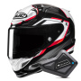 Casque Integrale HJC RPHA 12 Brels MC1 + Kit Bluetooth BT Mini