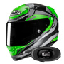 Casque Integrale HJC RPHA 12 Brels MC4HSF + Kit bluetooth 5R Lite
