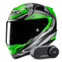 Casque Integrale HJC RPHA 12 Brels MC4HSF + Kit Bluetooth Lokui K30