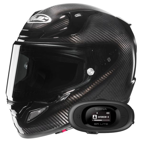 Integrale HJC RPHA 12 Carbon Black+ Kit bluetooth 5R Lite Solo Integrale HJC RPHA 12 Carbon Black+ Kit bluetooth 5R Lite Solo