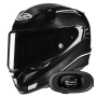 Casque Integrale HJC RPHA 12 Carbon Keres MC5 + Kit bluetooth 5R Lite Solo