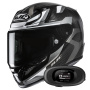 Casque Integrale HJC RPHA 12 Carbon Xentra MC5 + Kit bluetooth 5R Lite