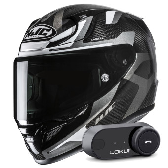 Casque Integrale HJC RPHA 12 Carbon Xentra MC5 + Kit Bluetooth Lokui K30 Casque Integrale HJC RPHA 12 Carbon Xentra MC5 + Kit Bluetooth Lokui K30