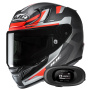 Casque Integrale HJC RPHA 12 Carbon Xentra MC6HSF + Kit bluetooth 5R Lite