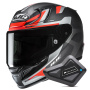 Casque Integrale HJC RPHA 12 Carbon Xentra MC6HSF + Kit Bluetooth BT Mini
